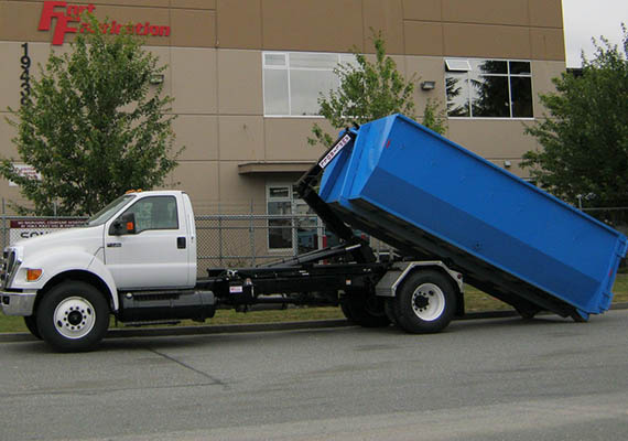 Semi Truck with Hook & Roll Dump Bed