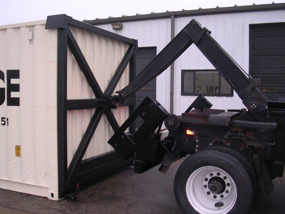 Dump Bed Shipping Container Pickup