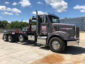 Grey Sanitation truck Ampliroll